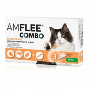 Amflee Combo pentru Pisica 3 pipete